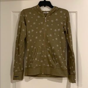 T2 Love Star Zip Up Sweatshirt